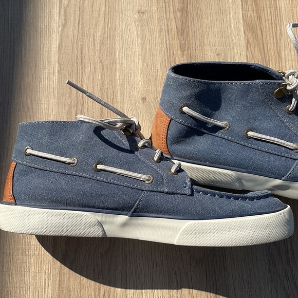 Rare Sperry Pier Crest Topsider Mid Lace Up Boat Shoe with Memory Foam - Picture 11 of 11